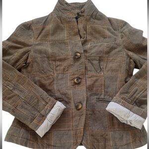 GAP Y2K Vintage Tweed Patchwork Jacket Blazer EUC
Size 6